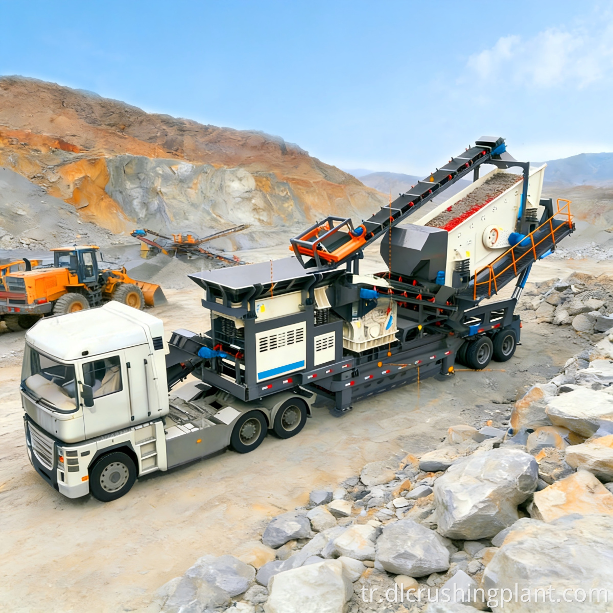 Wheel-Mounted Mobile Crushing Station